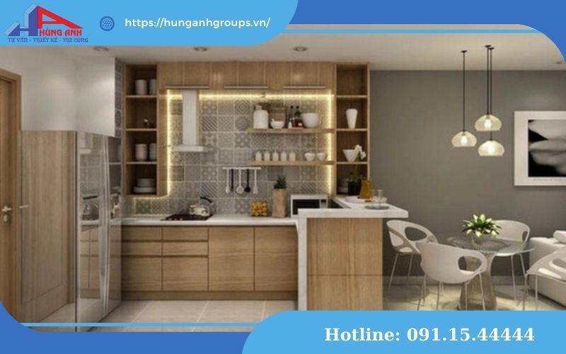 thiết kế phòng bếp