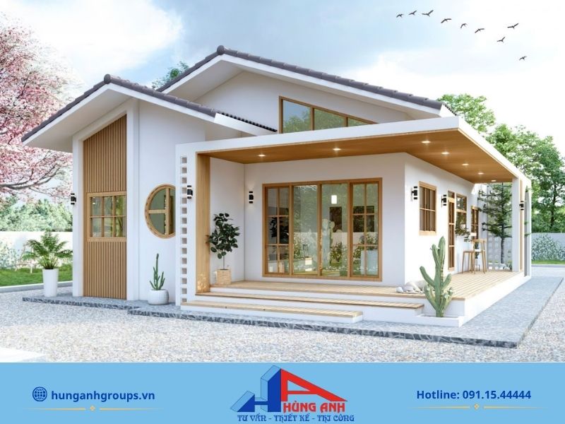 Xây nhà cấp 4 3 phòng ngủ trọn gói chỉ với 500 triệu