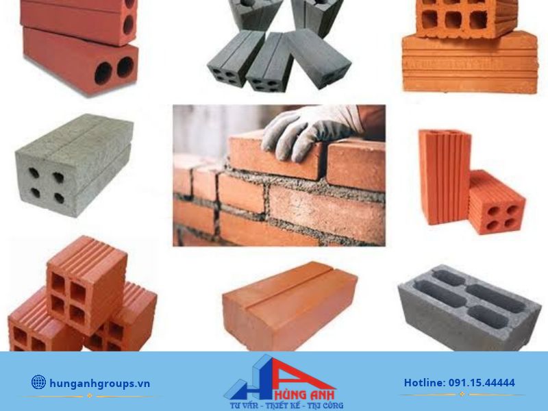 Các loại gạch xây tường phổ biến