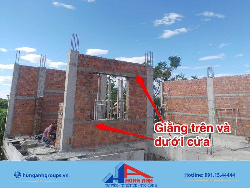 Giằng tường là gì? Cấu tạo, phân loại và tiêu chuẩn thi công Quy định bố trí và khoảng cách giằng tường