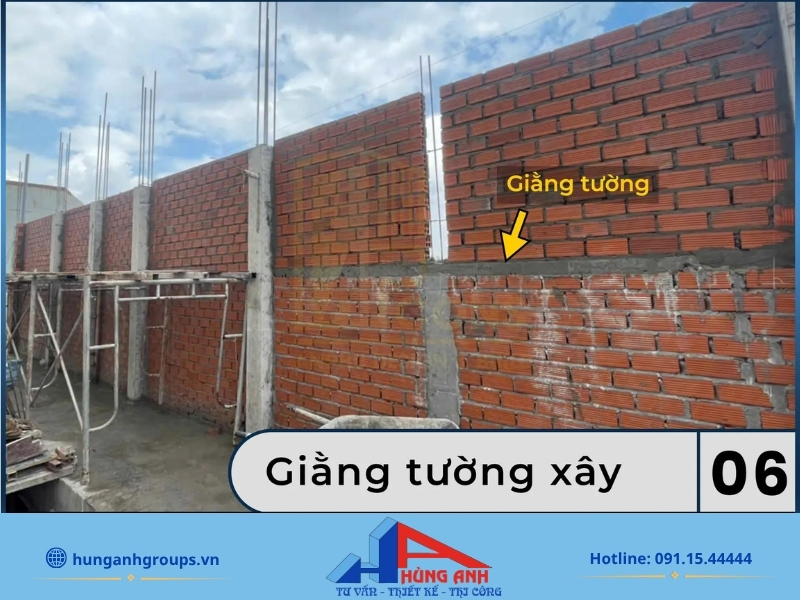 Giằng tường là gì? Cấu tạo, phân loại và tiêu chuẩn thi công Vật liệu cấu tạo giằng tường