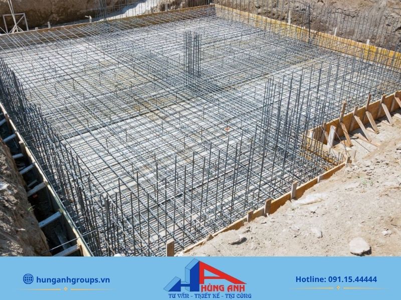 Móng nhà trên nền đất yếu: Hướng dẫn chọn móng và xử lý chống lún Móng bè – Phân bố tải trọng trên diện tích lớn