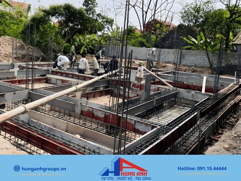 Móng nhà trên nền đất yếu: Hướng dẫn chọn móng và xử lý chống lún Móng băng – Cần kết hợp xử lý nền khi đất yếu