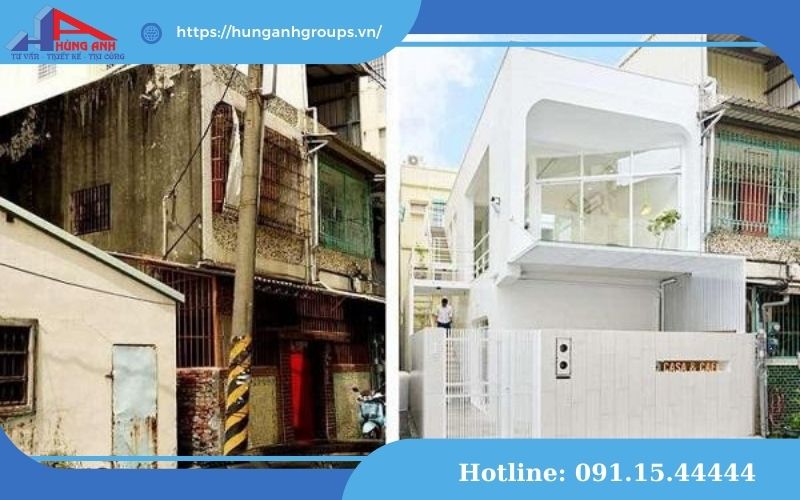 cải tạo nhà 2 tầng