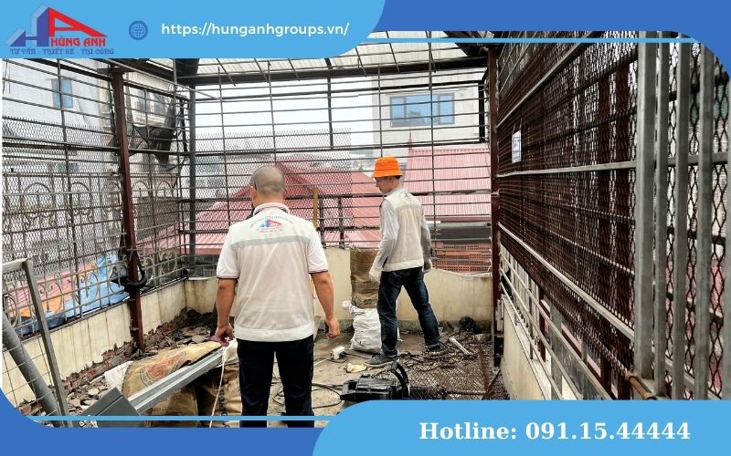cải tạo sân thượng