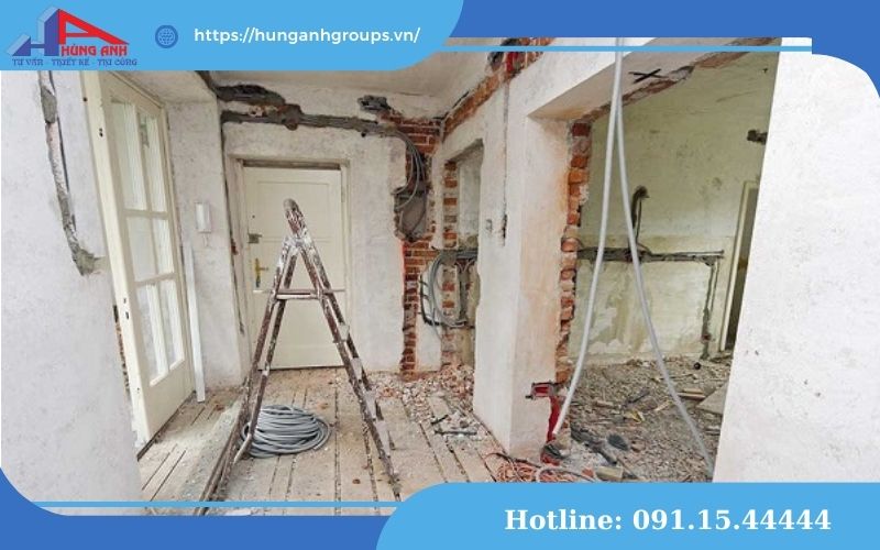 phân chia lại kết cấu nhà cũ
