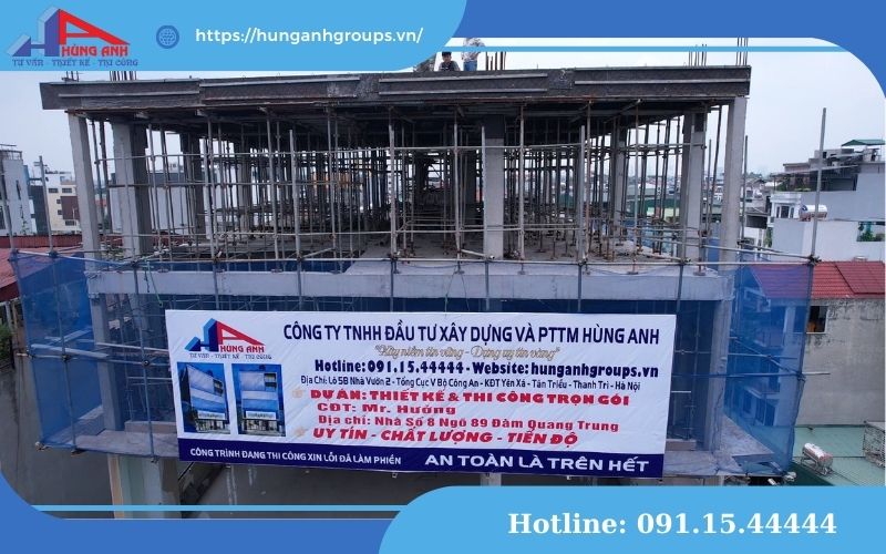 thi công thô - làm khung nhà