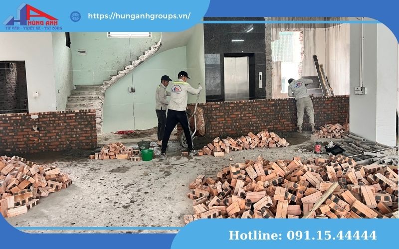 thi công xây dựng phần thô