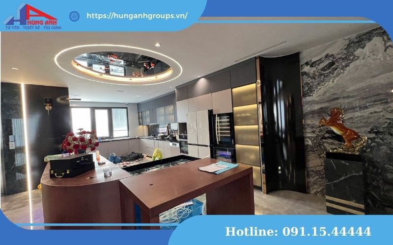 thi công phòng bếp