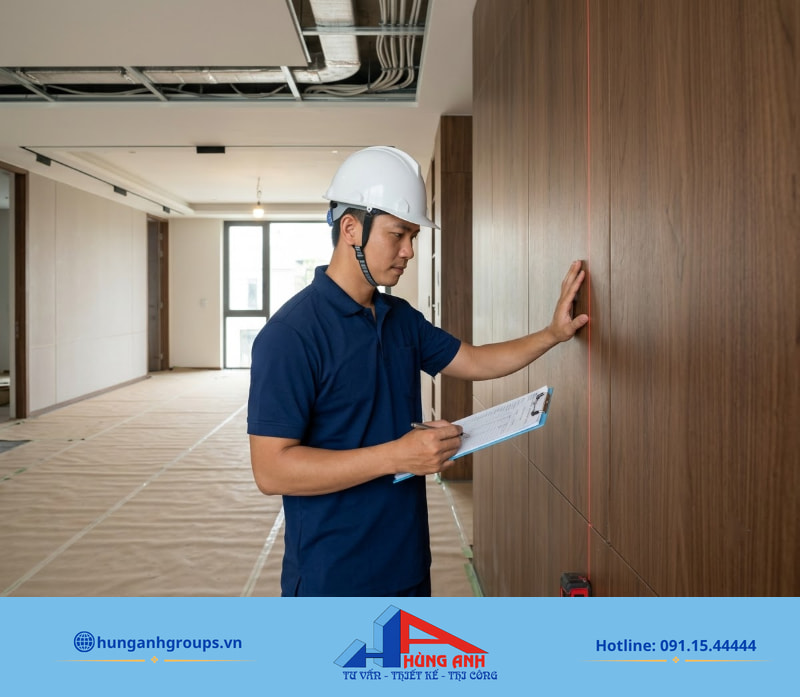 Nghiệm thu từng giai đoạn giúp xử lý kịp thời sai lệch kỹ thuật trước khi hoàn thiện hạng mục kín.