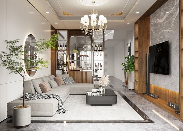 thiết kế nội thất nhà phố 3 tầng
