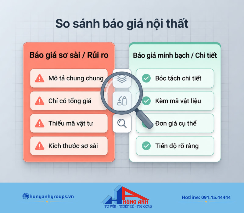 Thi công nội thất trọn gói, hạn chế phát sinh chi phí ẩn Tư vấn trực tiếp trên bản vẽ và mẫu vật liệu thực tế giúp tối ưu ngân sách công trình.