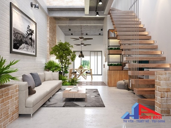 Mẫu Thiết Kế Nội Thất Nhà 3 Tầng Độc Đáo, Dẫn Đầu Xu Hướng thiết kế nội thất nhà 3 tầng kết hợp giếng trời