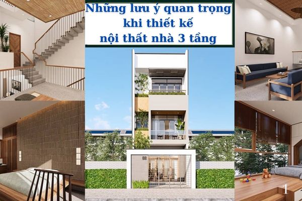 Những lưu ý quan trọng khi thiết kế nội thất nhà 3 tầng 