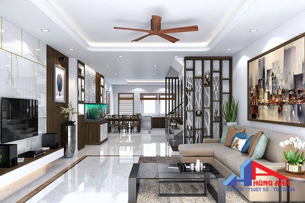 Phong cách tối giản nội thất nhà liền kề