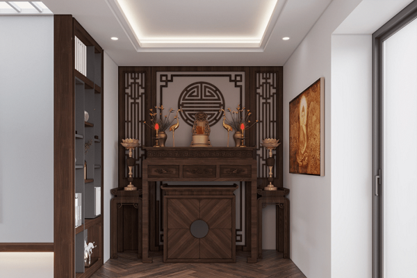 nội thất phòng thờ nhà liền kề