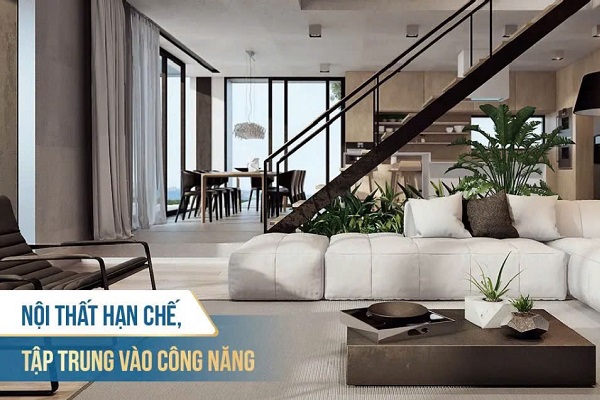 Nội thất tập trung vào công năng sử dụng