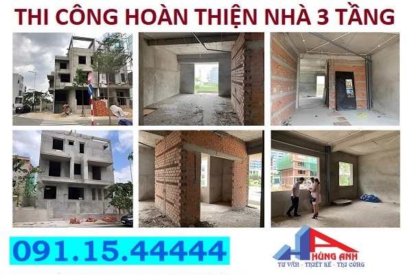 hoàn thiện nhà 3 tầng