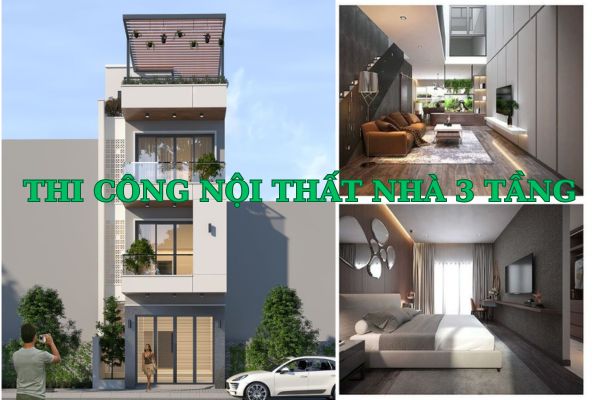 thi công nội thất nhà 3 tầng