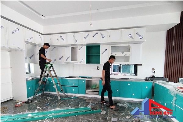 thi công nội thất phòng bếp