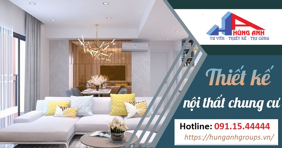 thiết kế nội thất chung cư hùng anh