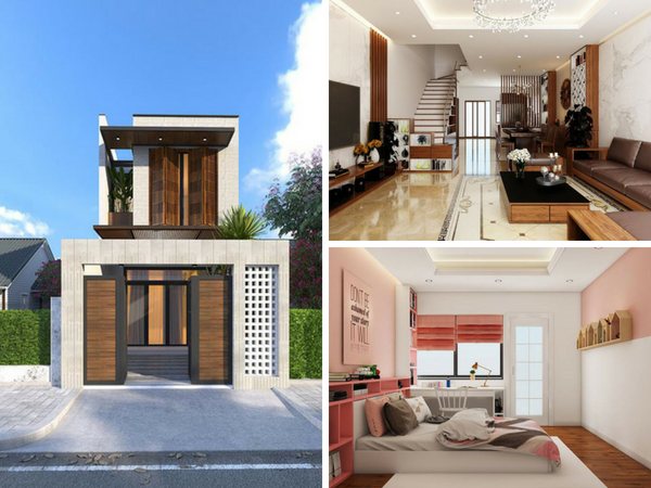 thiết kế nội thất nhà 2 tầng