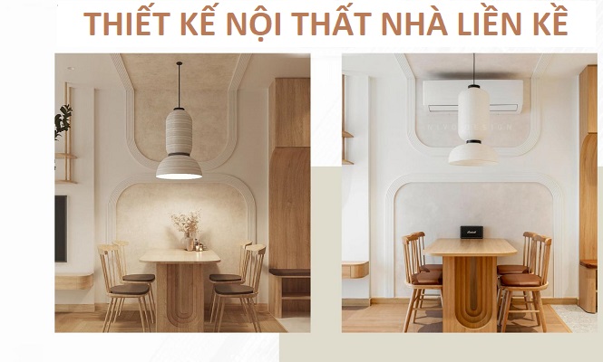thiết kế nội thất nhà liền kề