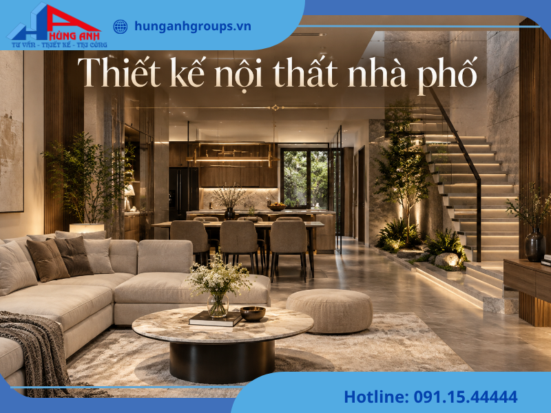 thiết kế nội thất nhà phố
