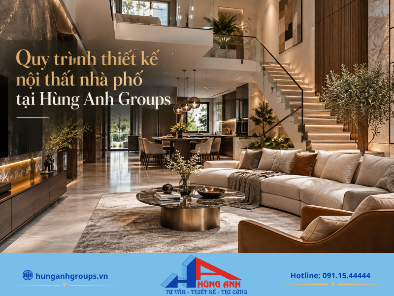 Quy trình thiết kế nội thất nhà phố chuyên nghiệp 