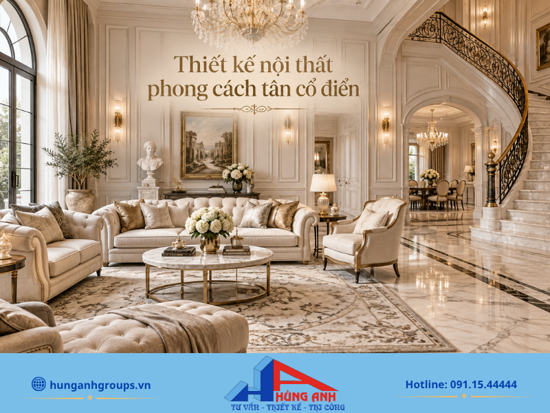 Thiết kế nội thất phong cách tân cổ điển