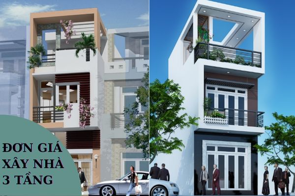 đơn giá xây nhà 3 tầng