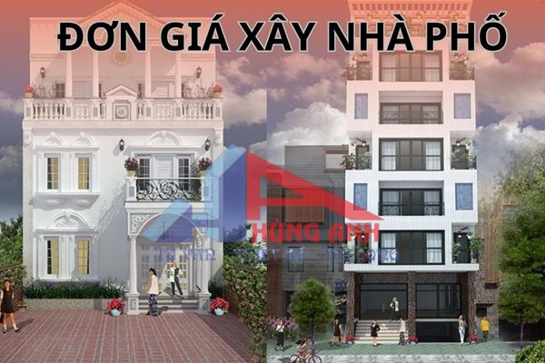 đơn giá xây nhà phố