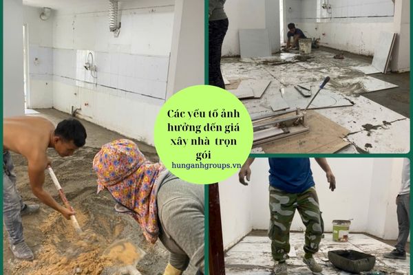 yếu tố ảnh hưởng đến giá xây nhà