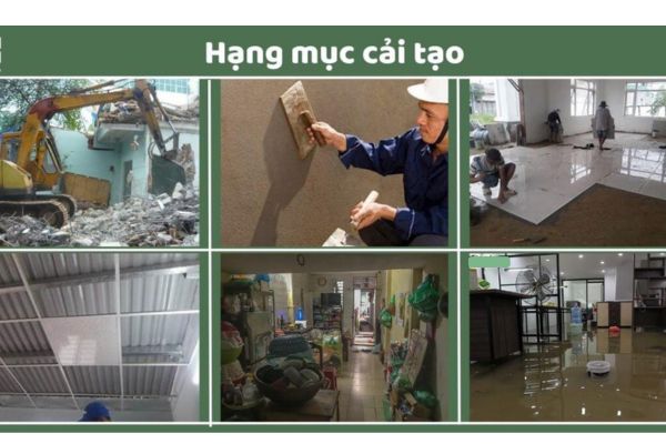 các hạng mục cải tạo nhà