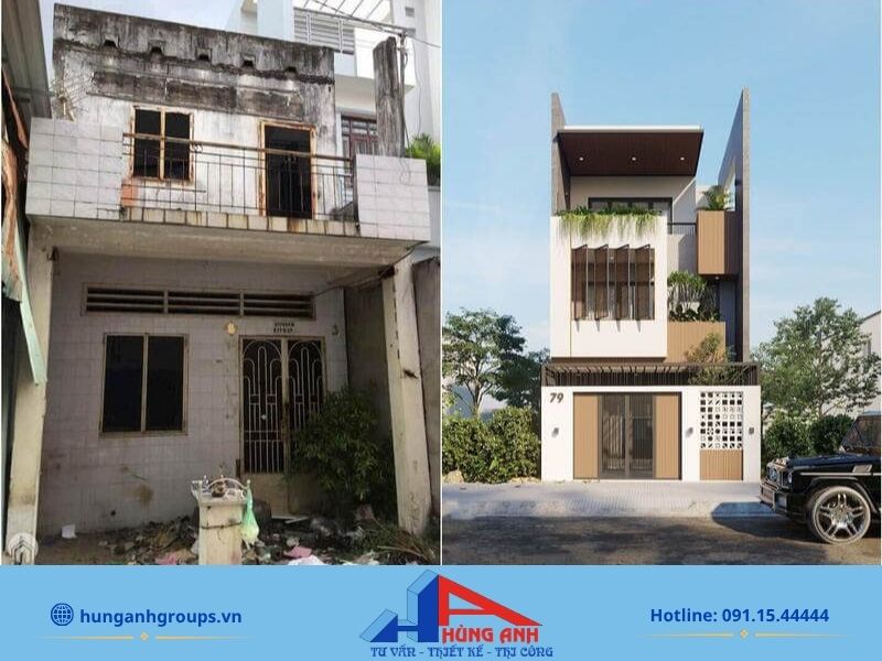 Dịch vụ sửa chữa cải tạo nhà liền kề trọn gói hang muc cai tao nha lien ke