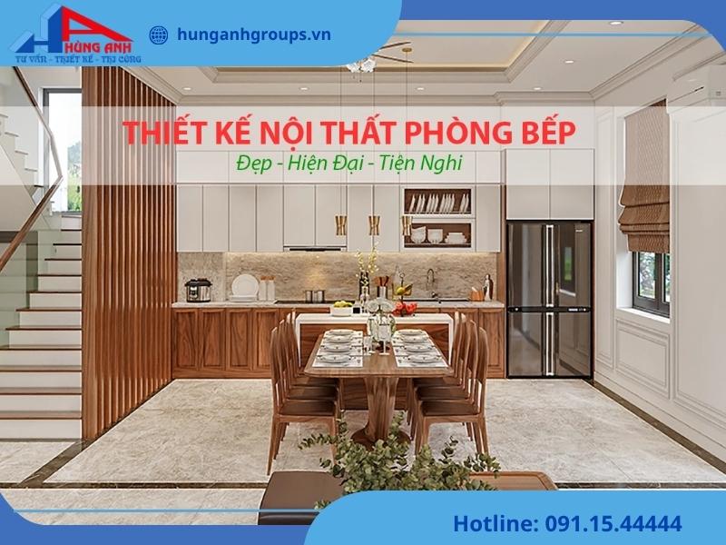 Hùng Anh Groups cung cấp dịch vụ thiết kế phòng bếp chuyên nghiệp giá rẻ