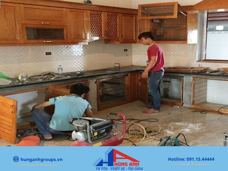 Thiết kế nội thất phòng bếp | 50+ Mẫu 2026 & Bảng giá chuẩn Hùng Anh Groups trực tiếp thi công lắp đặt nội thất phòng bếp hoàn thiện
