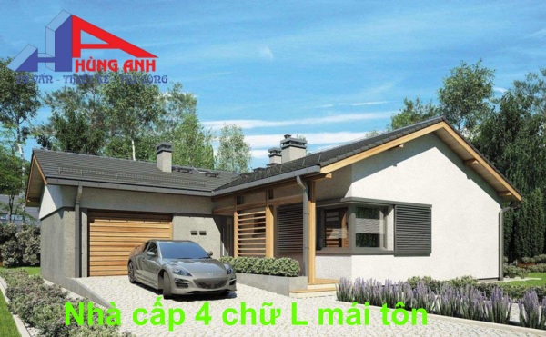 mẫu nhà cấp 4 chữ l