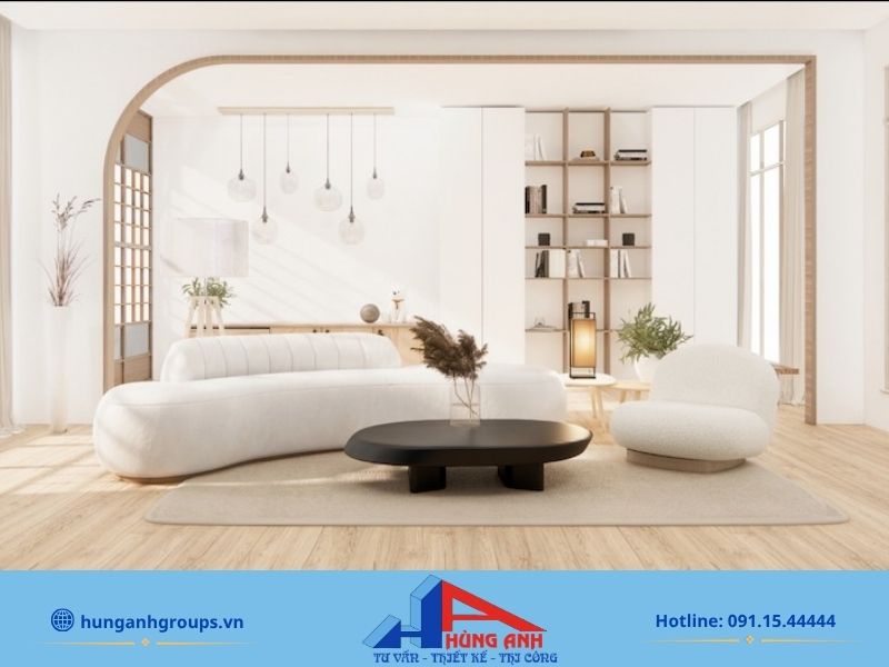 Thiết kế phòng khách chung cư đẹp, tiện nghi và tối ưu diện tích Nguyên tắc thiết kế phòng khách chung cư