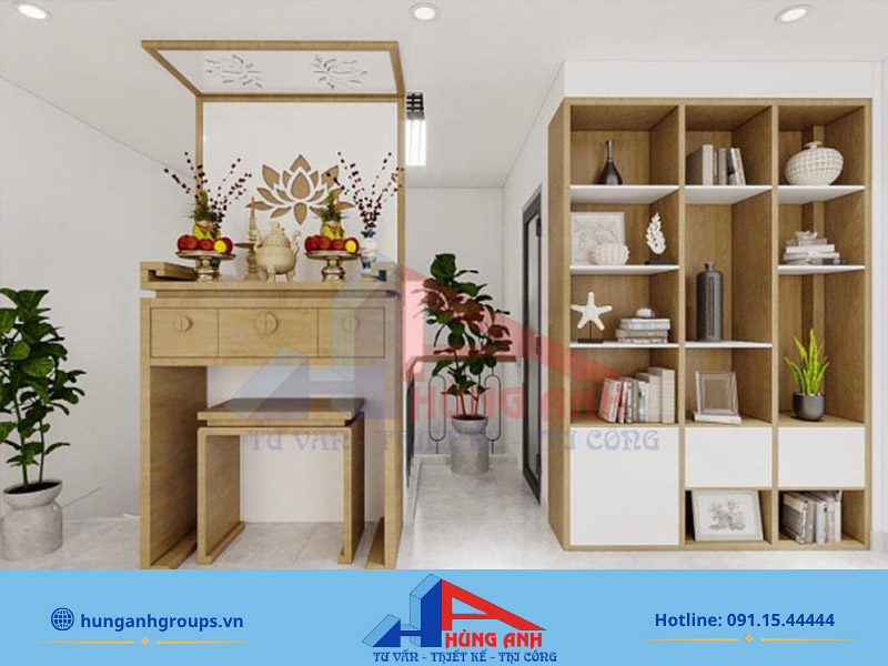 Thiết kế bàn thờ trong chung cư