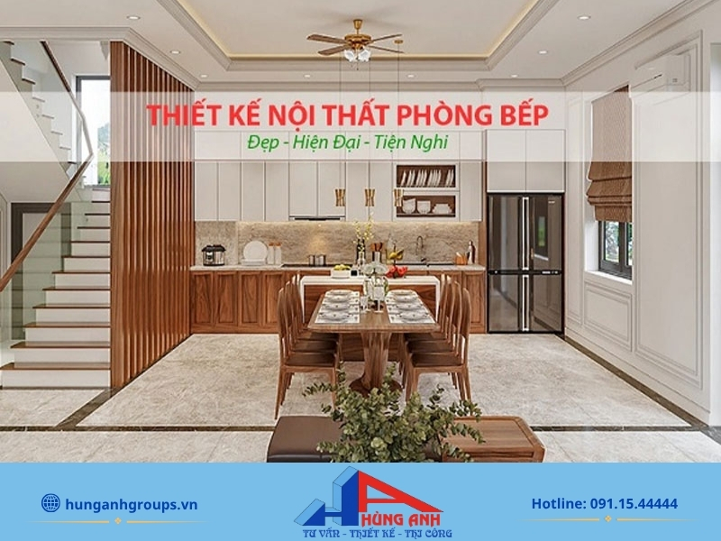 Thiết kế nội thất phòng bếp | 50+ Mẫu 2026 & Bảng giá chuẩn Dịch vụ thiết kế nội thất phòng bếp đẹp, bố trí khoa học giúp tối ưu công năng.