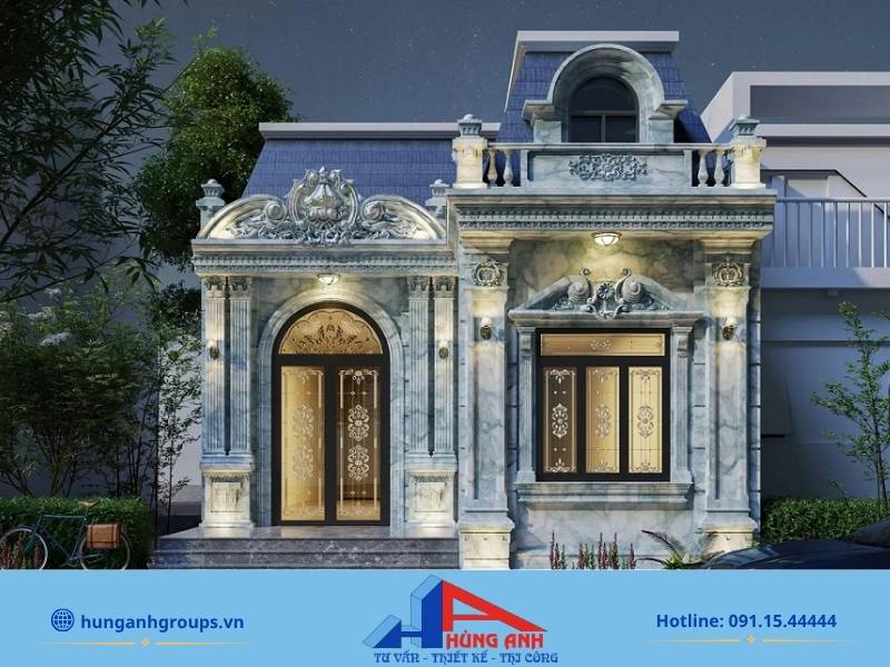 99+ Mẫu nhà cấp 4 chữ L đẹp, hiện đại, tối ưu chi phí 2026 Vẻ đẹp sang trọng, đẳng cấp của mẫu nhà cấp 4 chữ L tân cổ điển