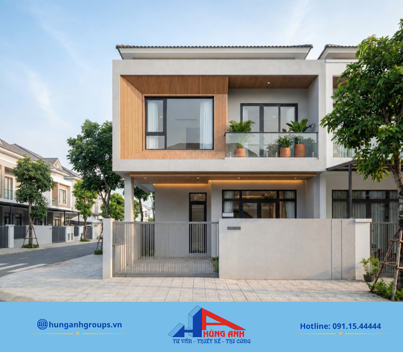 Chi phí cải tạo nhà 2 tầng trọn gói chi tiết từng hạng mục Diện mạo nhà 2 tầng hiện đại, khang trang sau khi được cải tạo mặt tiền và tối ưu không gian sống.