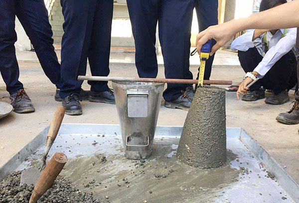 đo độ sụt bê tông
