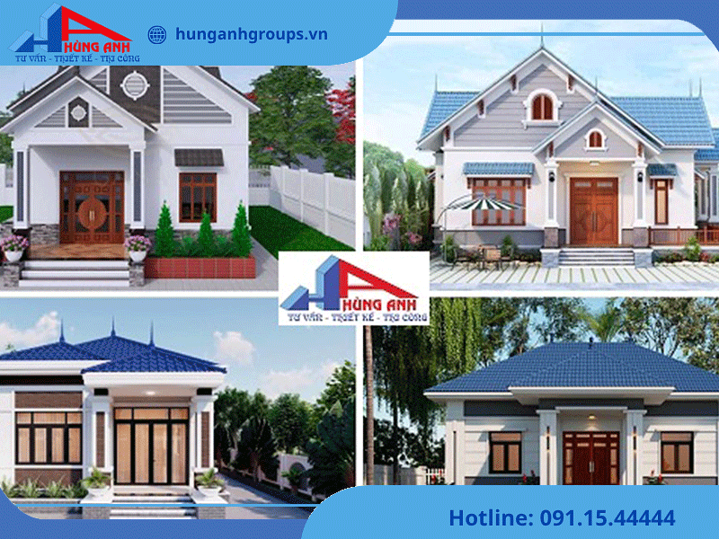 Các mẫu thiết kế nhà cấp 4 mái thái
