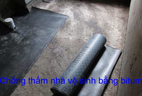 Chống thấm nhà vệ sinh bằng Bitum