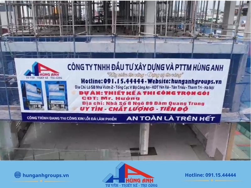 Thiết kế biệt thự 2 tầng tại Hà Nội | Mẫu đẹp, xu hướng 2026 Công trường thực tế dự án thiết kế và thi công trọn gói của nhà thầu uy tín Hùng Anh Groups tại Hà Nội