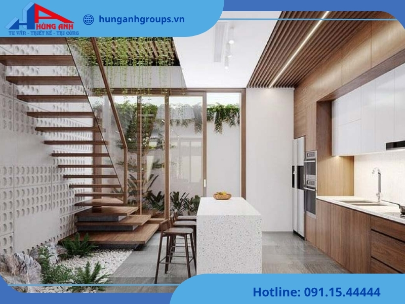 Dịch vụ thi công nội thất nhà 2 tầng