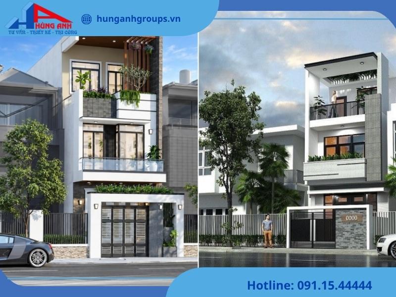 Dịch vụ xây nhà ống có gara trọn gói tại Hùng Anh Groups