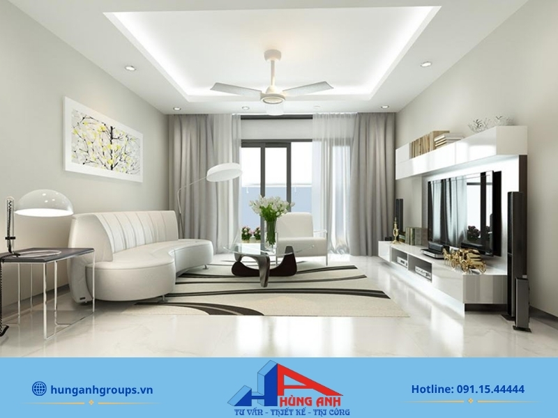 Mẫu thi công nội thất chung cư phong cách hiện đại sang trọng, tối ưu công năng